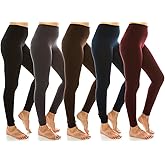 Ladies High Waist Fleece Leggings Regular & Plus