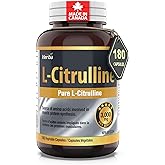 Herba L-Citrulline Capsules 750mg – 180 Vegetable Capsules | 3,000mg Per Serving | Pure L Citrulline Nitric Oxide Supplement