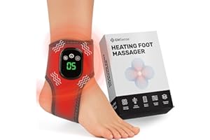 EMSense Triple Therapy Foot Massager | 3 in 1 Cordless & Portable Massager with 3 Vibration Modes & 3 Heat Levels - 1 Pack