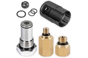 Bonbo 6.0 IPR Valve Socket with Seal Kit & 6.0 High Pressure Oil Pump IPR Valve Air Test Fitting Tool & Oil Rail Adapters for