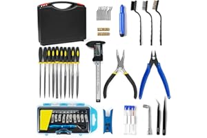OUYANG Twotrees 78 Piece 3D Printer Tool kit, Diverse 3D Printer Nozzle Cleaning Kit and Repair Tool Set, Including Tool Box, for 3D Printer Assembly, Cleaning, Trimming, etc