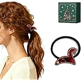 LOVIME Hair Ties No Damage Premium, Ponytail Holders for Girls Handmade Ideal Gifts for Women, Acetate Hair Accessories for Valentine's Gift for Her, Birthday Year of the Horse 2026 Gift