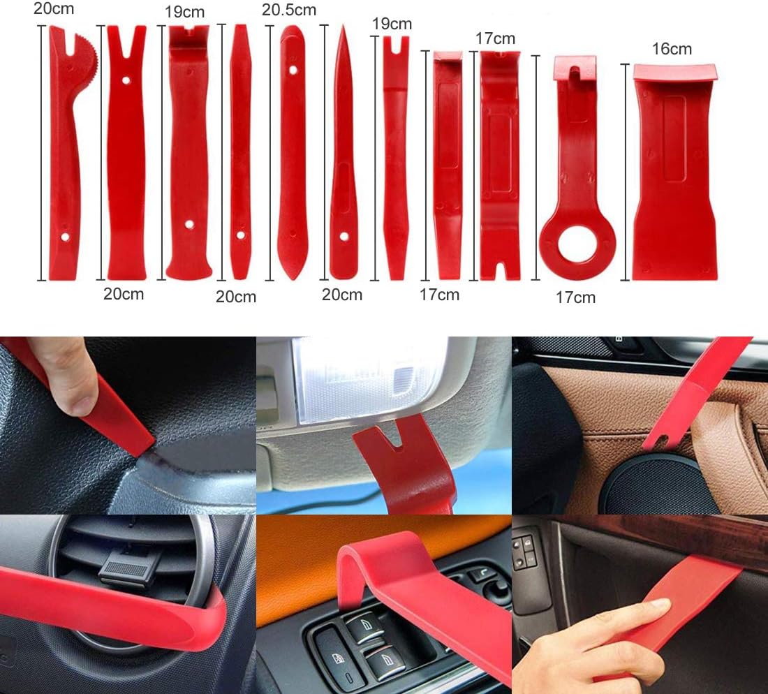 UTSAUTO 40Pcs Auto Audio Trim Removal Tool Set Car Panel Door Audio Trim Removal Install Tool Kit Upholstery Removal Tool with Storage Bag - Image 5