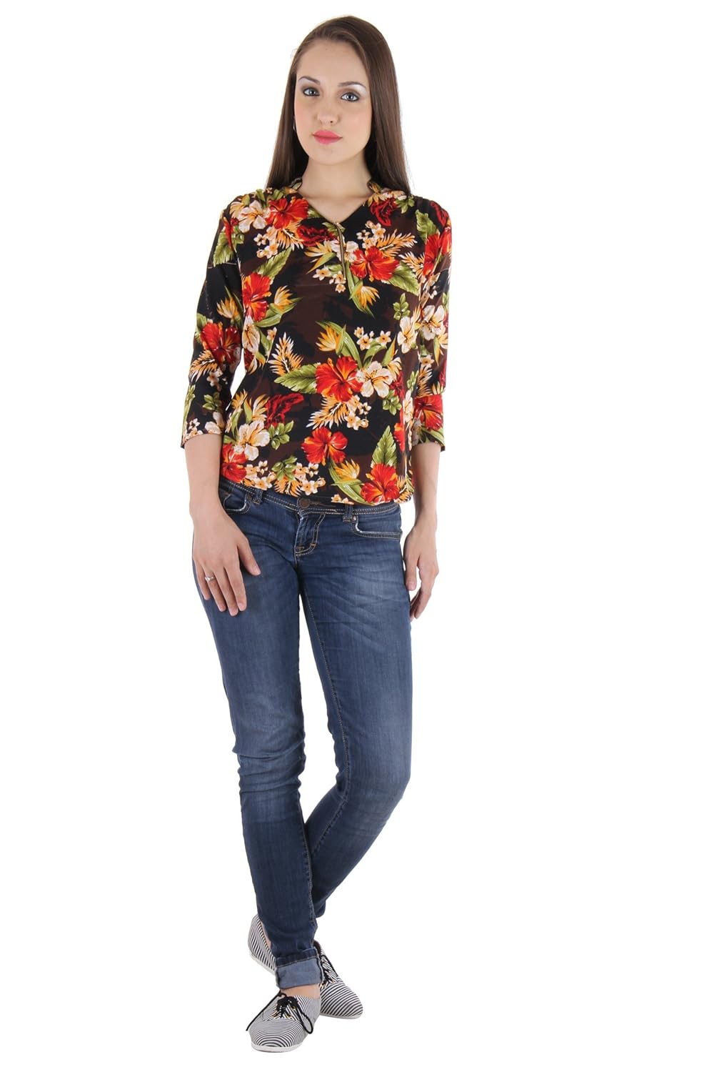 vvoguish women's regular fit cotton top