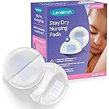 Lansinoh Stay Dry Disposable Nursing Pads for Breastfeeding, 200 Count