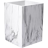 UNIQOOO Marble Print Desk Pen and Pencil Holder Case Box with Fashionable Modern Design - Great for Daily Use in Office Classroom Home