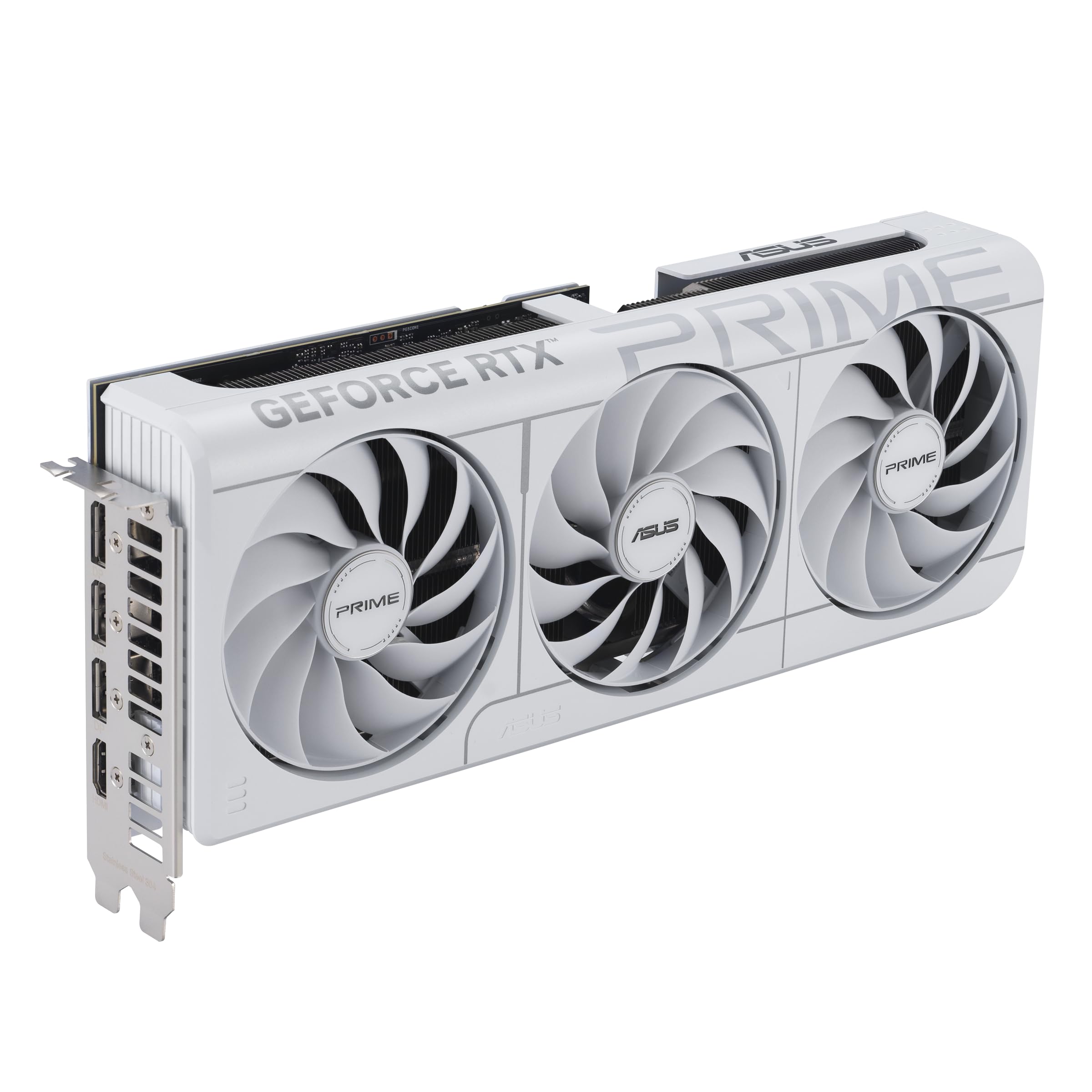 ASUS The SFF-Ready Prime GeForce RTX™ 5070 12GB GDDR7 White OC Edition Graphics Card (PCIe® 5.0, 12GB GDDR7, HDMI®/DP 2.1, 2.5-Slot, Axial-tech Fans, Dual BIOS)