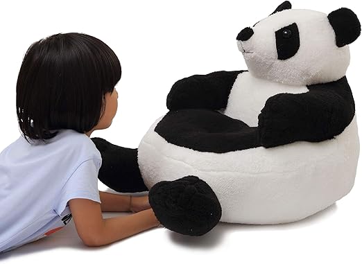 Bebe Puericulture Poufs Vercart Canape Lit Enfant Fauteuil Pour Garcon Fille Chaise Rembourree Coussin De Sol Pouf Bebe En Coton Siege En Peluche Doux Confortable Animal Decoration Pour La Chambre Panda