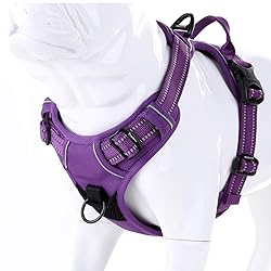 JUXZH Soft Front Dog Harness .Best Reflective No