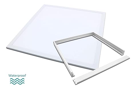 LED Panel 60x60cm wasserdicht Deckenlampe Badleuchte Küchenlicht mit Aufputzrahmen 40 Watt Tongxin© IP65