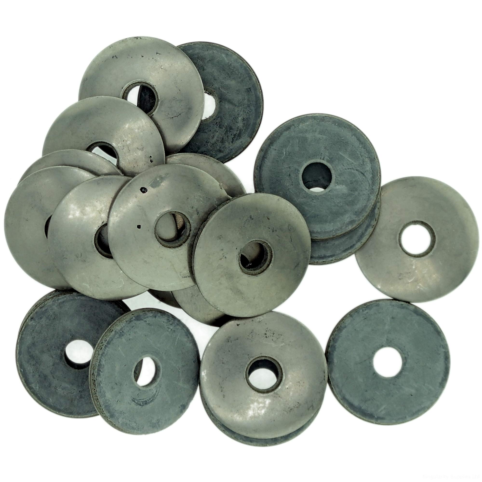 D6.7 (6.7mm x 22mm) Sealing Washer (Grey EPDM) - Stainless Steel (A2) (Pack of 20) — image 1