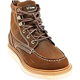 Hawx Work Gear Men's 6" Grade Work Boot Moc Toe Distressed Brown 10 EE US