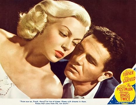 Amazon Com Posterazzi The Postman Always Rings Twice L R Lana Turner John Garfield On Lobbycard 1945 Movie Masterprint Poster Print 14 X 11 Posters Prints