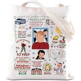 ENSIANTH TV Show Inspired Tote Bag Comedy Movie Inspired Gift 90s Christmas Movie Merch Christmas Party Handbag (Home bag)