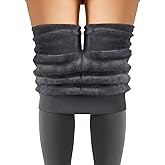 AHLW Winter Warm Fleece Lined Leggings for Women - High Waisted Thick Thermal Leggings Elastic Soft Comfortable Velvet Tights