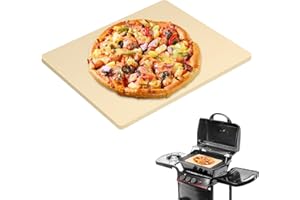 GDGZJJD Extra Large Pizza Stone 22" x 14",Cooking Stone for Grill Rectangular, Baking Pizza Stone for bread, Ideal for Grilling Baking Several Sizes of Pizzas