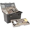 Allen Company Universal Gun Cleaning Kit & Tool Box - Rifle, Shotgun & Handgun Gun Cleaner Kit - 66-Piece - Gun Accessories for Men and Women - Cleaning Kit Gun Case - Black/Gray