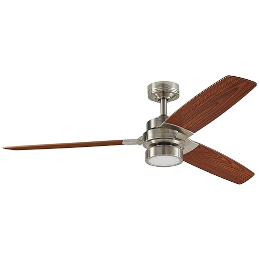 Rivet Modern Remote Control Ac Motor Ceiling Flush Mount Fan With