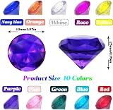 XWCHASA 10Pcs 40mm Acrylic Diamond Gems Large Jewels Pirate Treasure Hunt Decor view 2