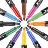 ABEIER Dry Erase Markers 15 Pens 12 Colors 4 Black Low Odor Erasable Whiteboard view 4
