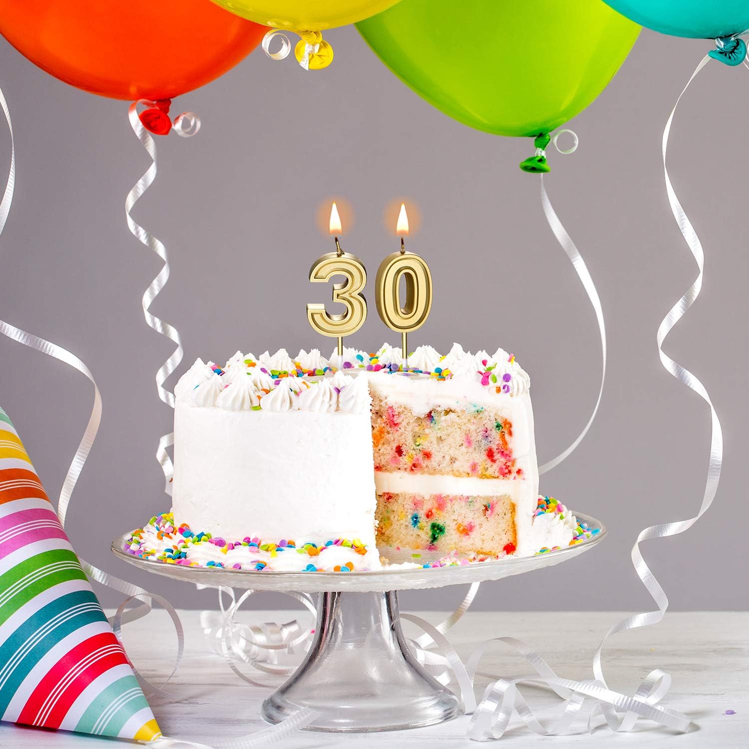 Numero 30 Frienda Bougies Danniversaire Bougies Chiffre Gateau Topper Bougies De Gateau De Joyeux Anniversaire Decoration Pour Enfants Adultes Et Personnes Agees Anniversaire Figurines Pour Gateaux Cuisine Maison