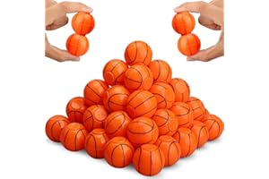 UMNODOBN 36 PCS Mini Basketball Party favors for Kids, Little Balls Fidget Spinner Goodie Bag Stocking Stuffers Treasure Box Desk Toys Classroom Prizes Accessories Gift Bulks Boys Girls