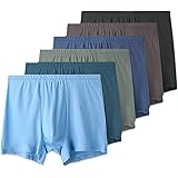 YYaaloa 2 pcs Men's Premium Cotton Underwear Boxer Briefs (Random Colors)