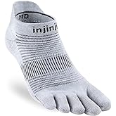 Injinji Men's Run Midweight No Show Toesocks