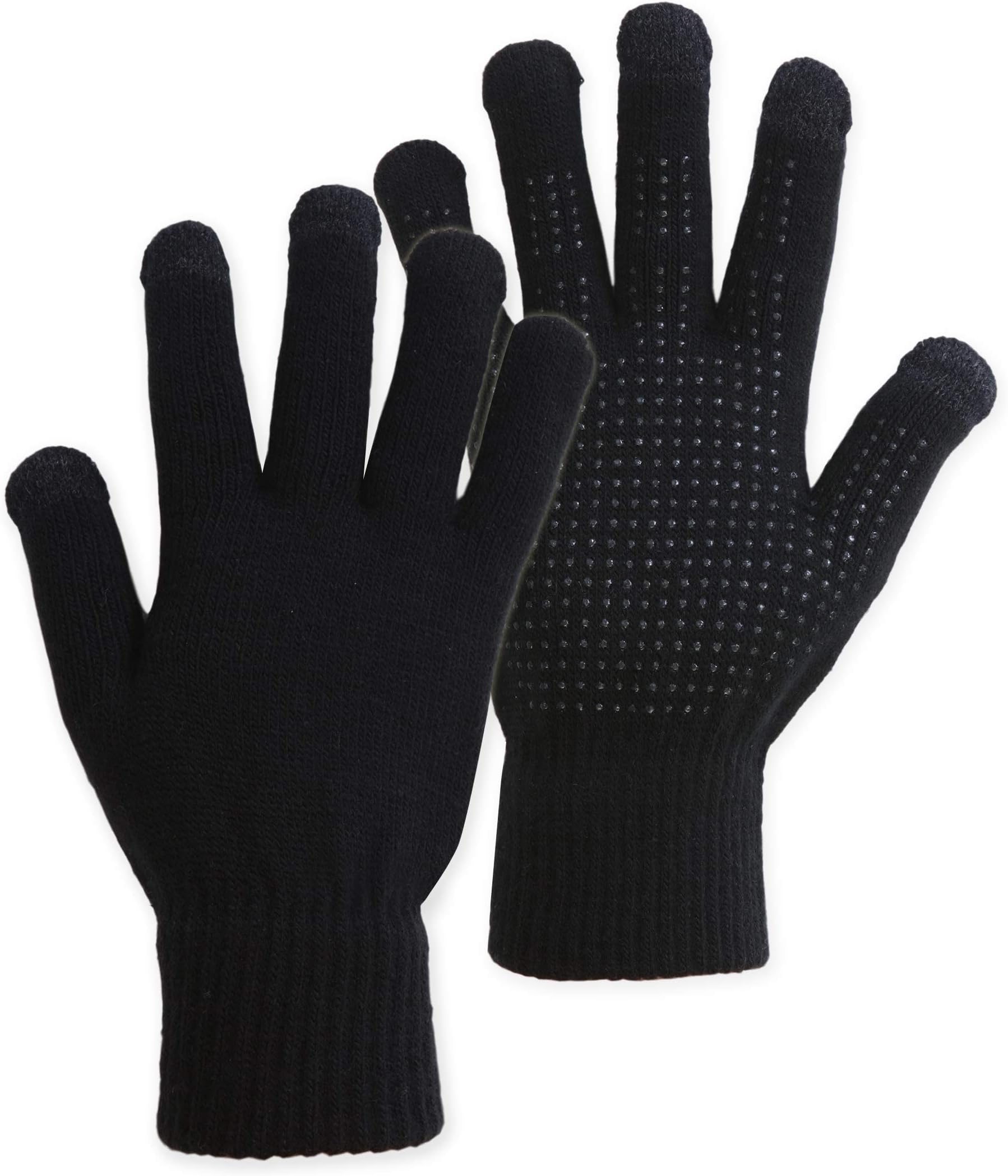 Touch Screen Winter Knit Gloves - Lightweight & Warm Thermal Magic Tech Gloves for Texting, Running, Driving, Cycling