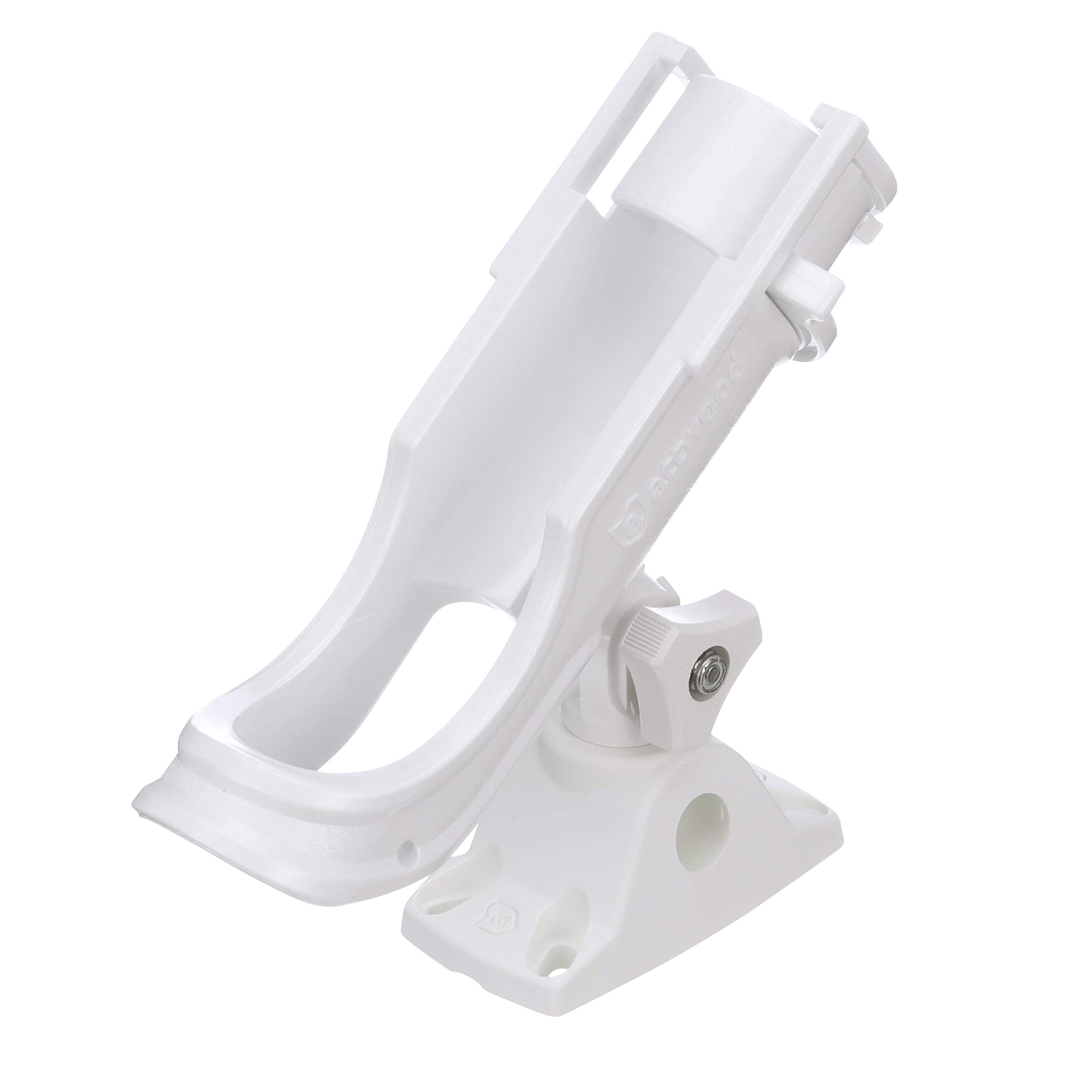 attwood 5009W4 Heavy-Duty Adjustable Rod Holder with Combo Mount, White Finish