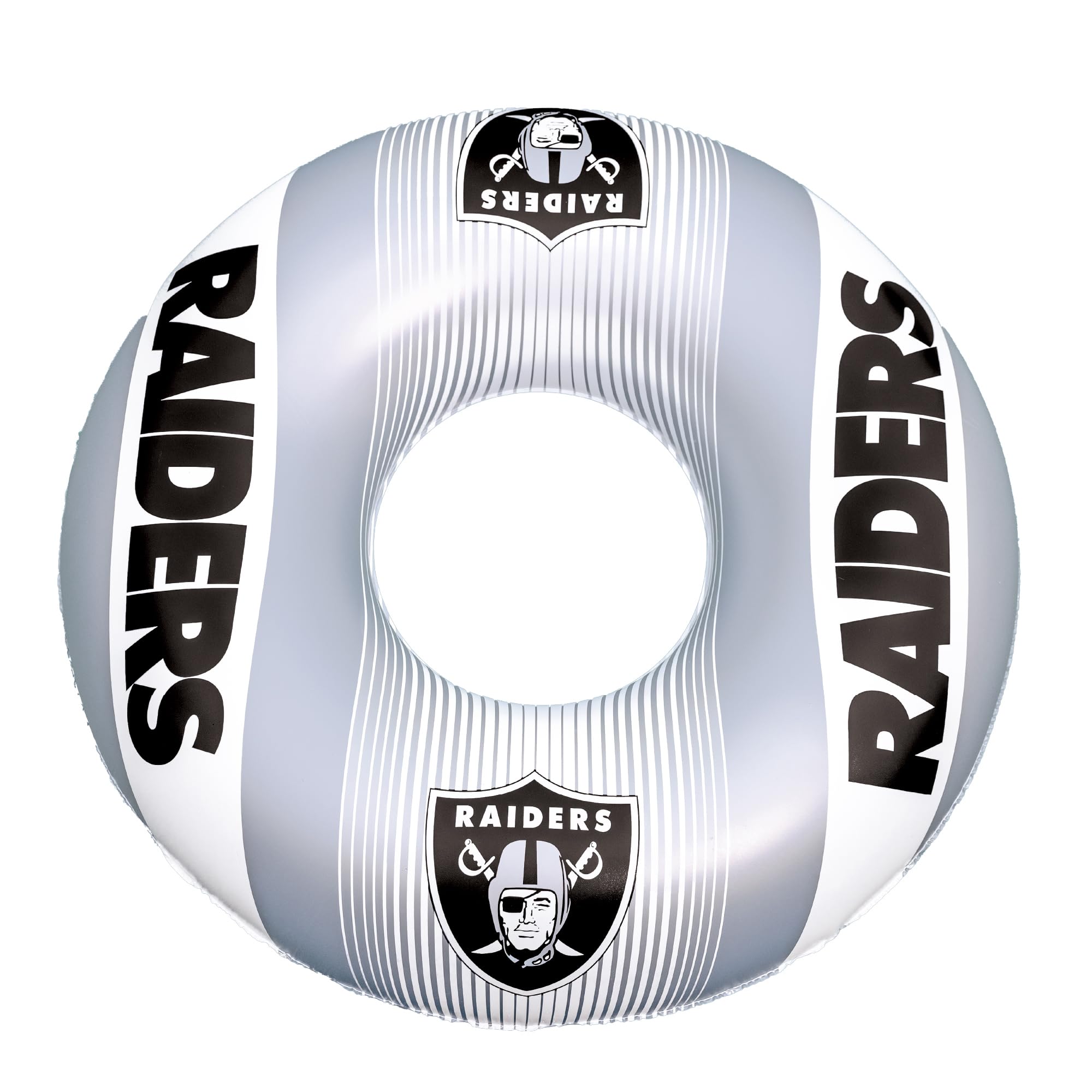 Photo 1 of BigMouth 36” Inflatable Pool Floats Officially Licensed NFL Fan Gear Merchandise Inner Tube for Adults and Teens - Las Vegas Raiders