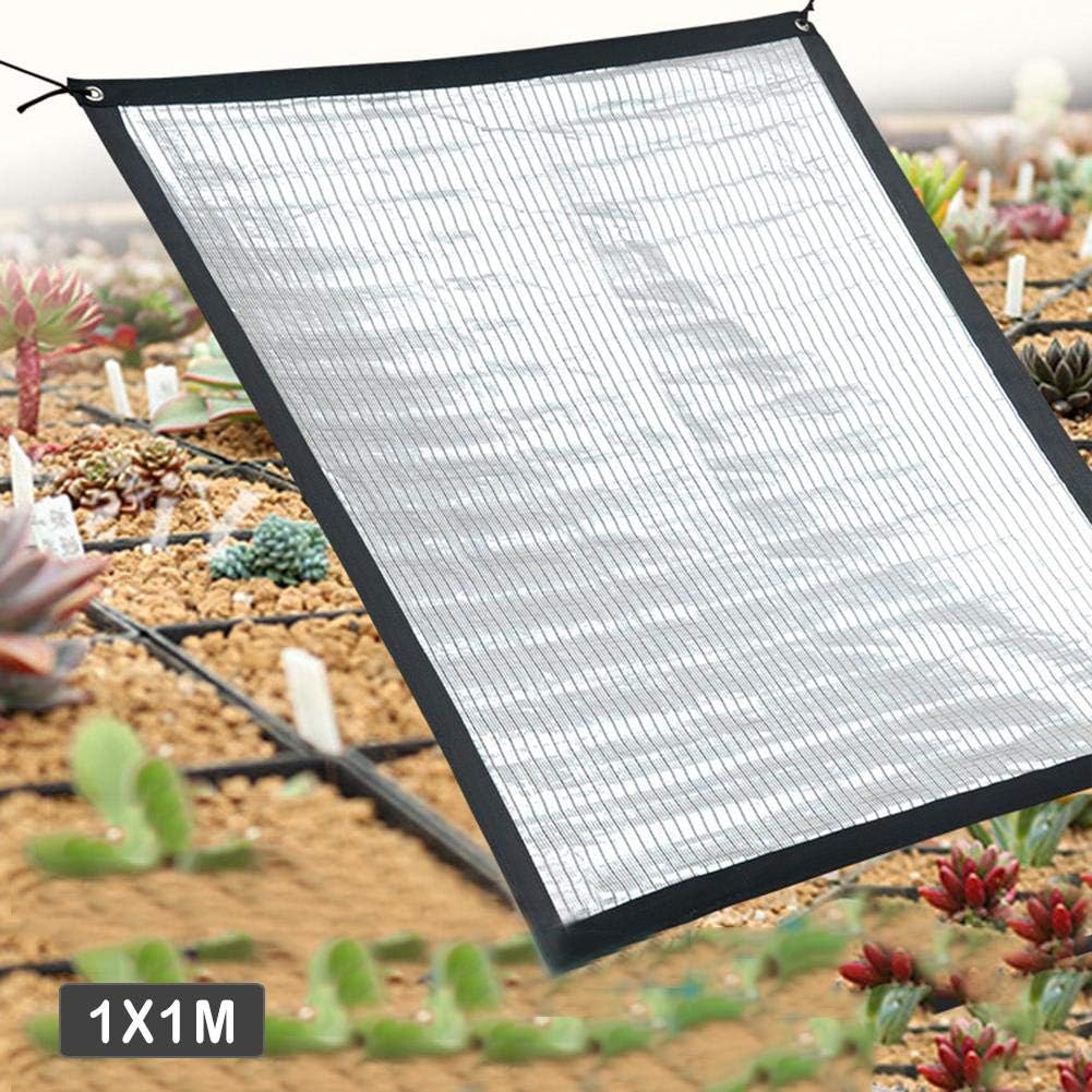 cheerfullus Garden Sunblock Shade Tarp,Reflective Aluminum Foil Insulation Cooling Sunscreen Shade Net UV Resistant Shade Cloth for Flowers,Plants