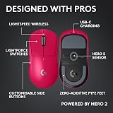 Logitech G PRO X Superlight 2c Wireless Gaming Mouse Pink, 53 g, 44K DPI, 8 kHz view 6