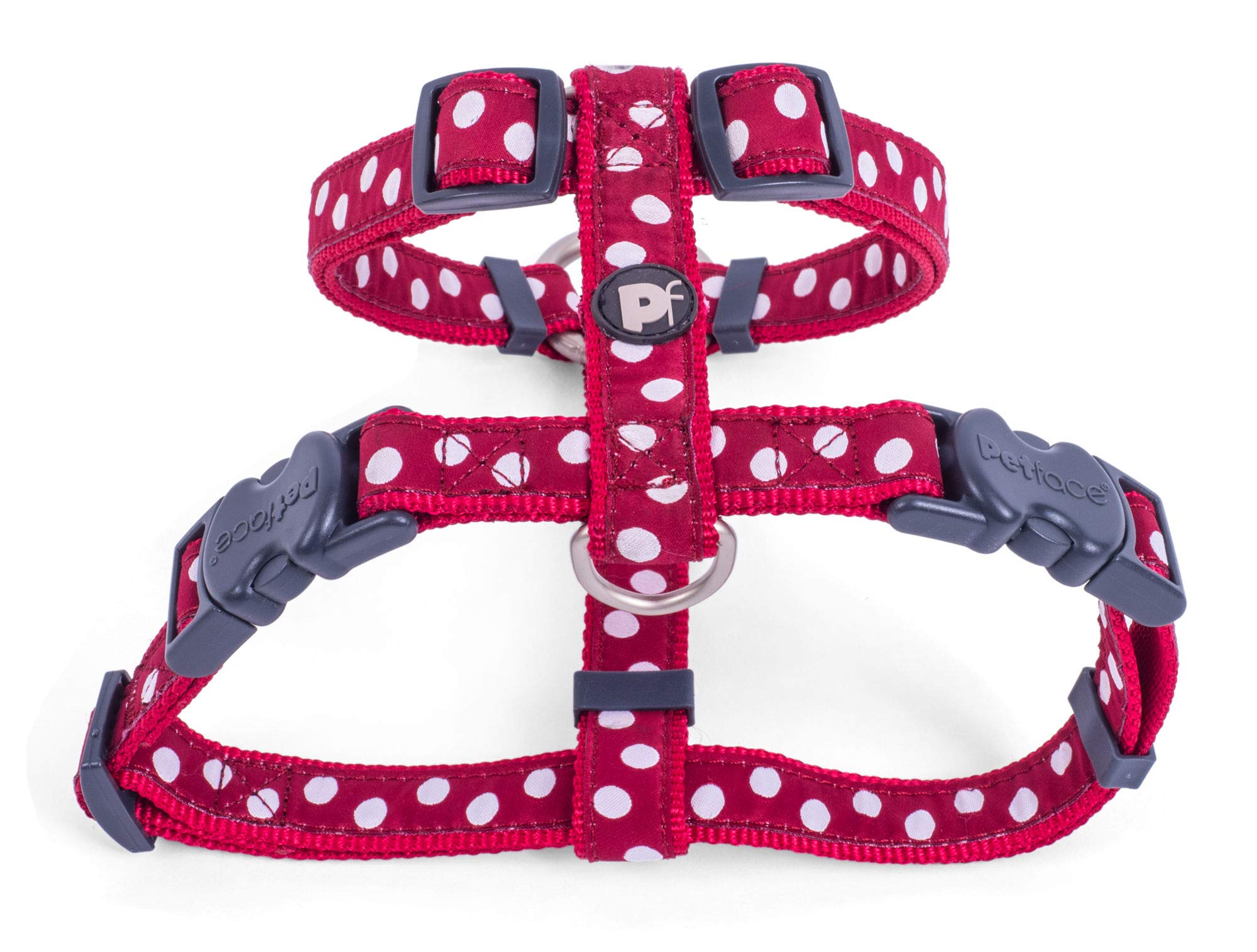 Petface Dog Harness, X-Small, Cherry/White