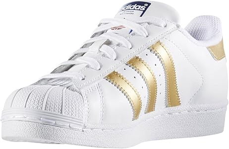 white and gold adidas running shoes