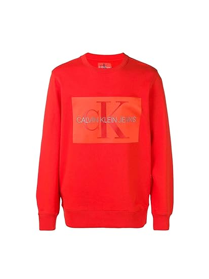 orange calvin klein hoodie