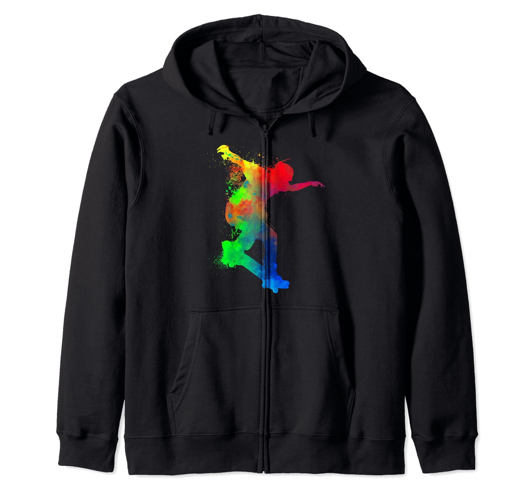 Skateboard Skateboarder Watersplash Skater - Skateboarding Zip Hoodie