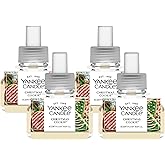 Yankee Candle ScentPlug Refill for Plug in Air Fresheners, Scented Oil Refills, Long Lasting Home Fragrance, Christmas Cookie (Pack of 4)