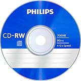 Philips CD-RW 80Min Blank Disc 5 Pack 700MB 4-12x Speed Jewel Case view 3