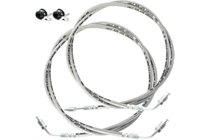 Vanlison Front Left & Right Brake Hose Lines Compatible with Polaris Sportsman Magnum Trail Boss Blazer Xplorer Xpress Scrambler Xpediti-on Big Boss Worker 250 300 350 400 500 Part # 1930753 1930752