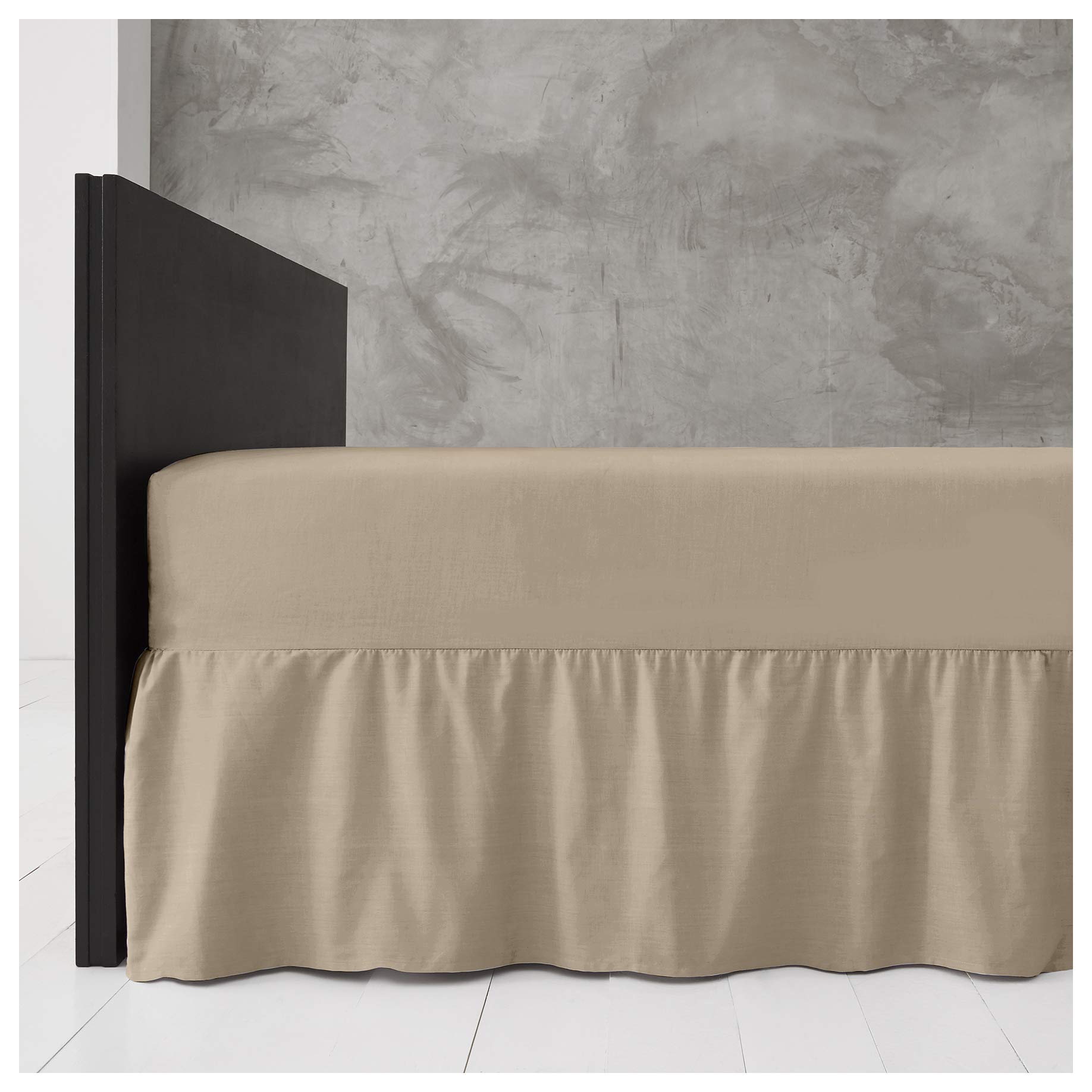GC GAVENO CAVAILIA Valance Sheet, Polyester-Cotton, Natural, Single