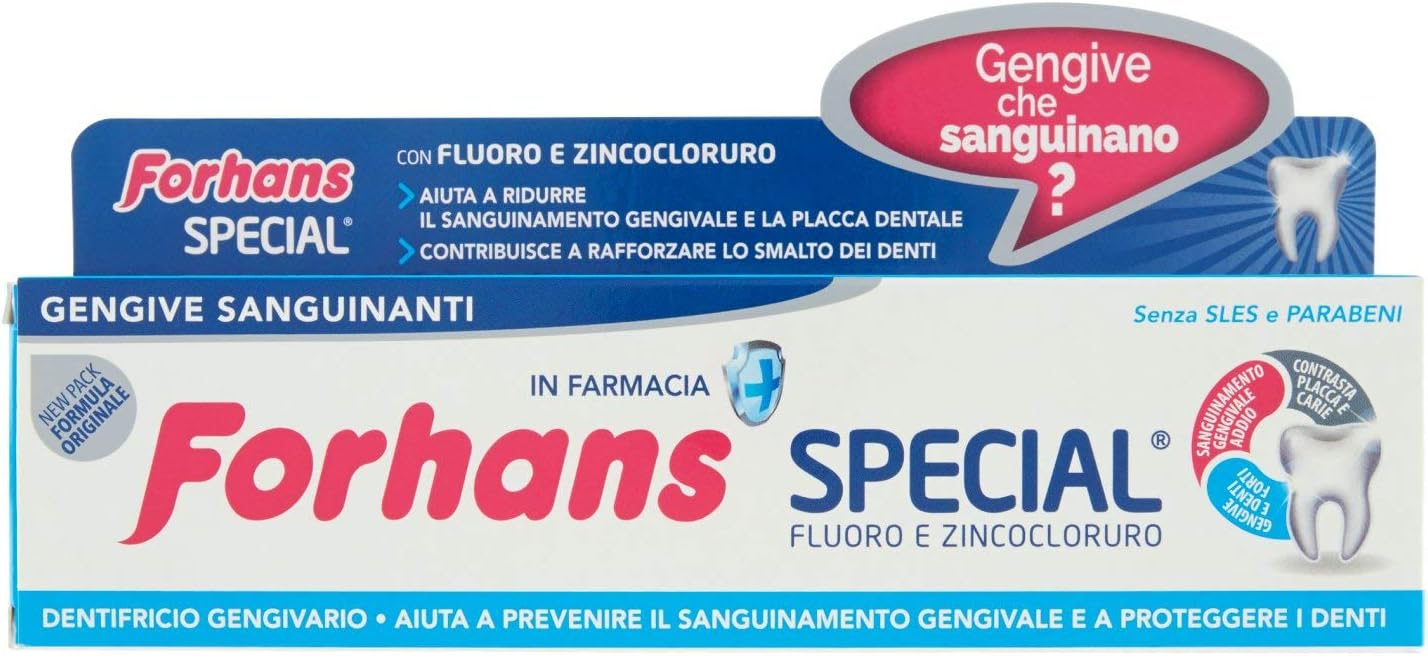 Forhans Dentifricio Special 75 ml Amazon.it Salute e cura della persona