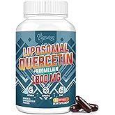 Vigorizar Liposomal Quercetin Phytosome, Quercetin with Bromelain, Zinc & Vitamin C, Bioactive Phytosome Complex, 20X Higher Absorption - 60 Softgels