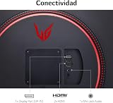 LG 32GN600-B 31.5" QHD 165Hz VA Gaming Monitor Black Red Flat PC Screen view 7