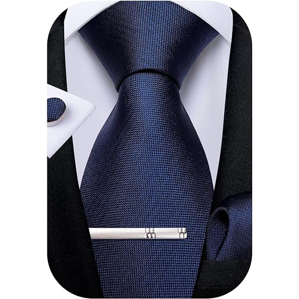 Cravatta Uomo Skinny Con Fazzoletto Da Taschino - Set Elegante Glitterato Per Matrimonio E Prom
