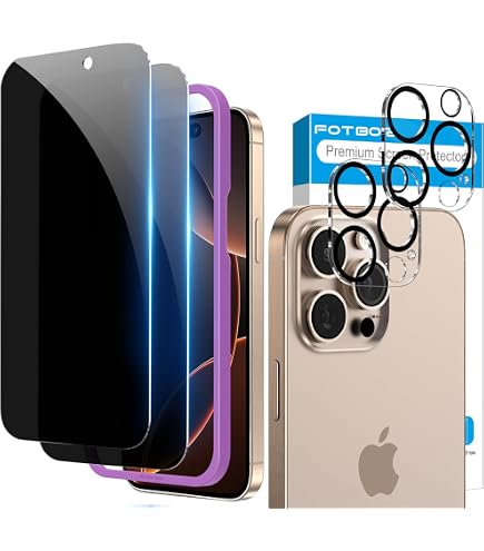 BNCHI 3 Pack Privacy Screen Protector For IPhone 16 Pro Max 6.9 Inch...