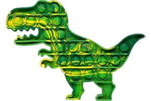 AIZIXIN Pop Bubble Fidget Sensory Toys, Squeeze Sensory Toys, Novelty Gifts for Boys and Girls, Stress Relief and Anti-Anxiety Tools for Kids and Adults (Dinosaur,Camouflage)