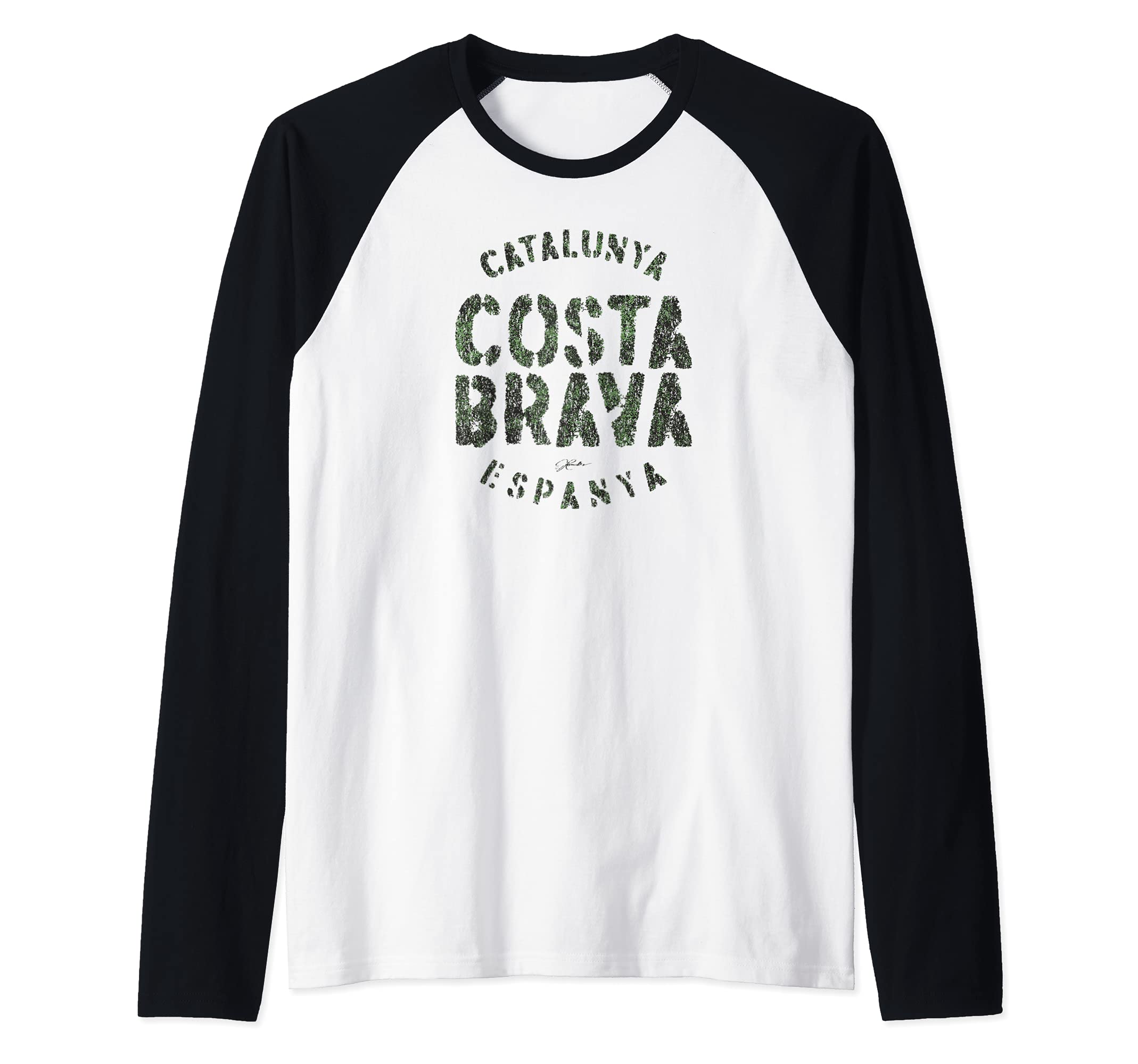 JCombs: Costa Brava, Catalonia, Spain Raglan Baseball Tee