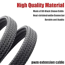 12" PWM Fan Extension Cable, 4-Pin PC Cable