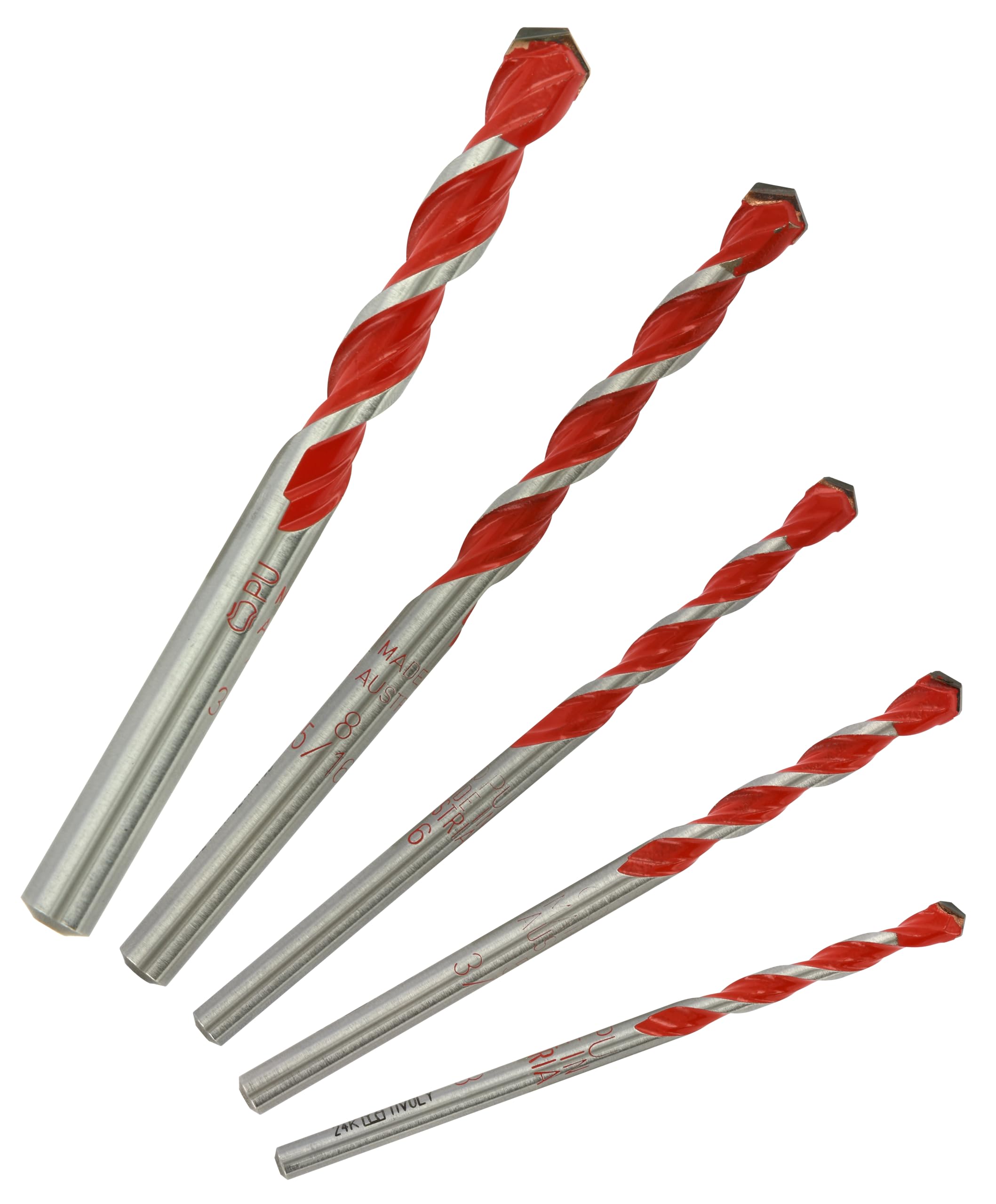 Tivoly 10913070002 Set of 2 in 1 Technic Concrete Tiles, Red, Grey, Set of 5 Pieces